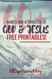 Read more about the article 60+ Names and Attributes of GOD & JESUS {free printables}