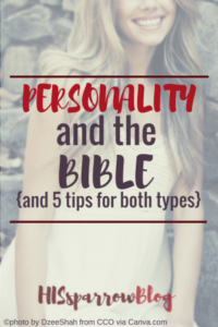 Read more about the article Personality and the Bible (And 5 Tips for Both Types)