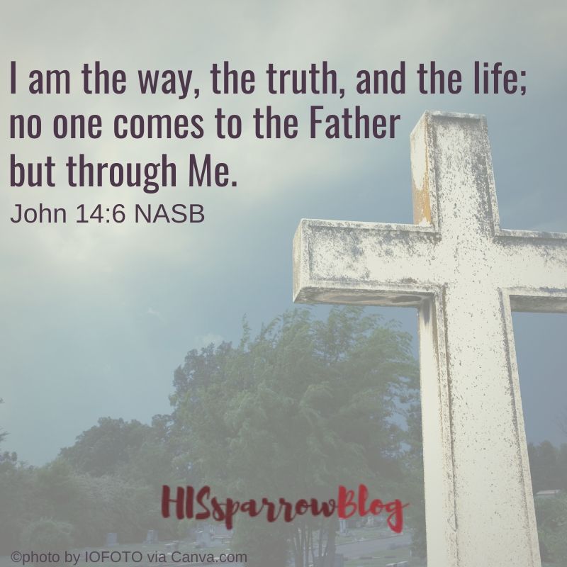 I am the way, the truth, and the life; no one comes to the Father but through Me. John 14:6  NASB