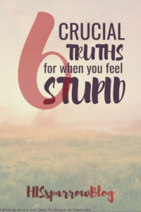 Read more about the article 6 Crucial Truths for When You Feel Stupid
