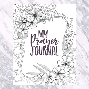 Color-Your-Own Prayer Journal