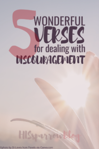 Read more about the article 5 Wonderful Verses for Discouragement