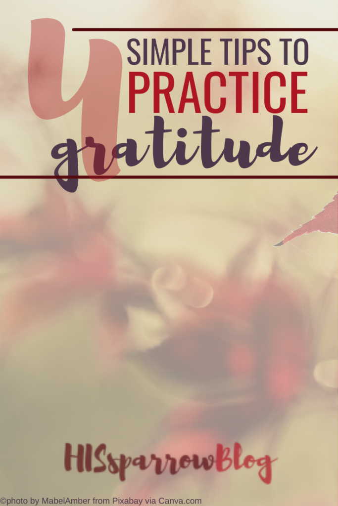 4 Simple Ways to Practice Gratitude | HISsparrowBlog