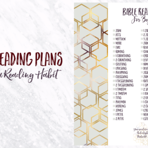 Fostering a Reading Habit Bible Reading Plan