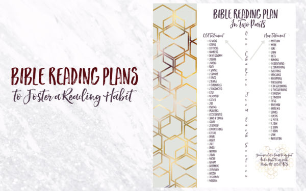 Fostering a Reading Habit Bible Reading Plans | HISsparrowBlog