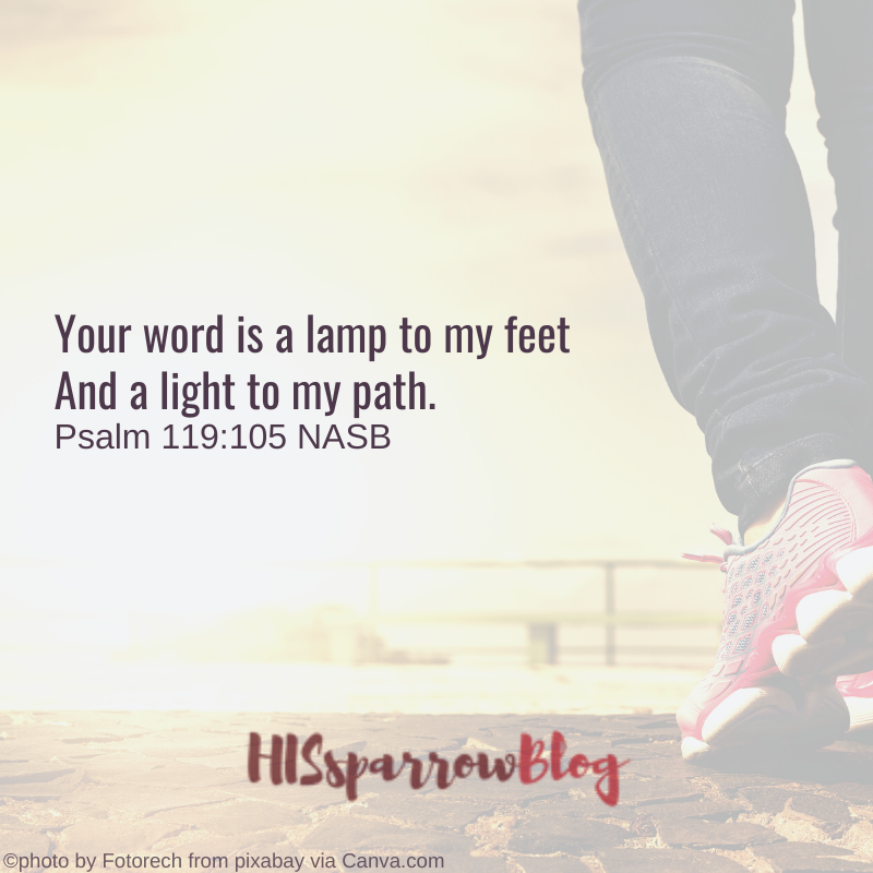 Your word is a lamp to my feet And a light to my path. Psalm 119105 NASB | HISsparrowBlog