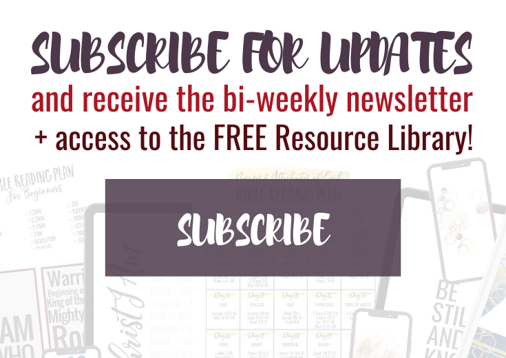 Subscribe for updates and receive the bi-weekly newsletter + access to the FREE Resource Library! | HISsparrowBlog