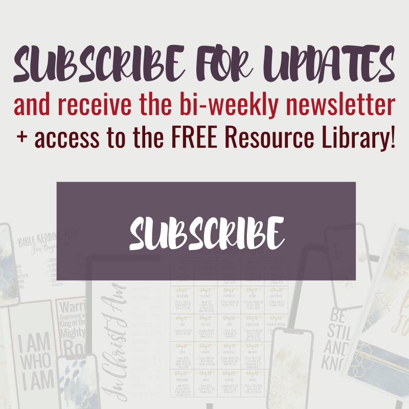 Subscribe for updates and receive the bi-weekly newsletter + access to the FREE Resource Library! | HISsparrowBlog