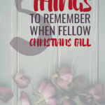 5 Things to Remember When Fellow Christians Fall