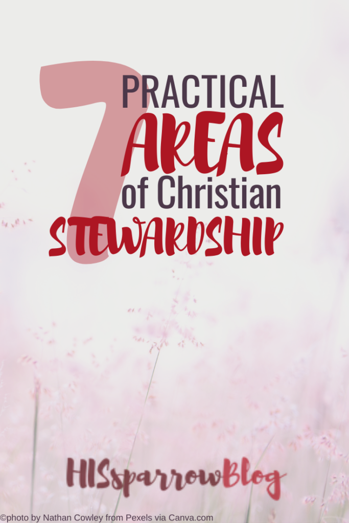 7 Practical Areas of Christian Stewardship | HISsparrowBlog