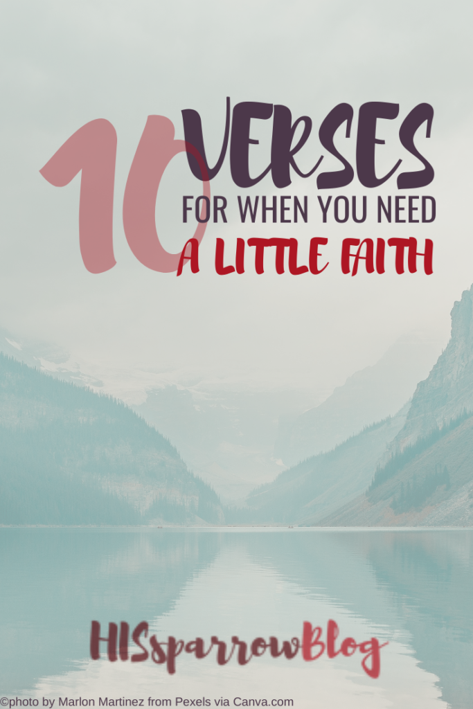 10 Verses for When You Need a Little Faith | HISsparrowBlog