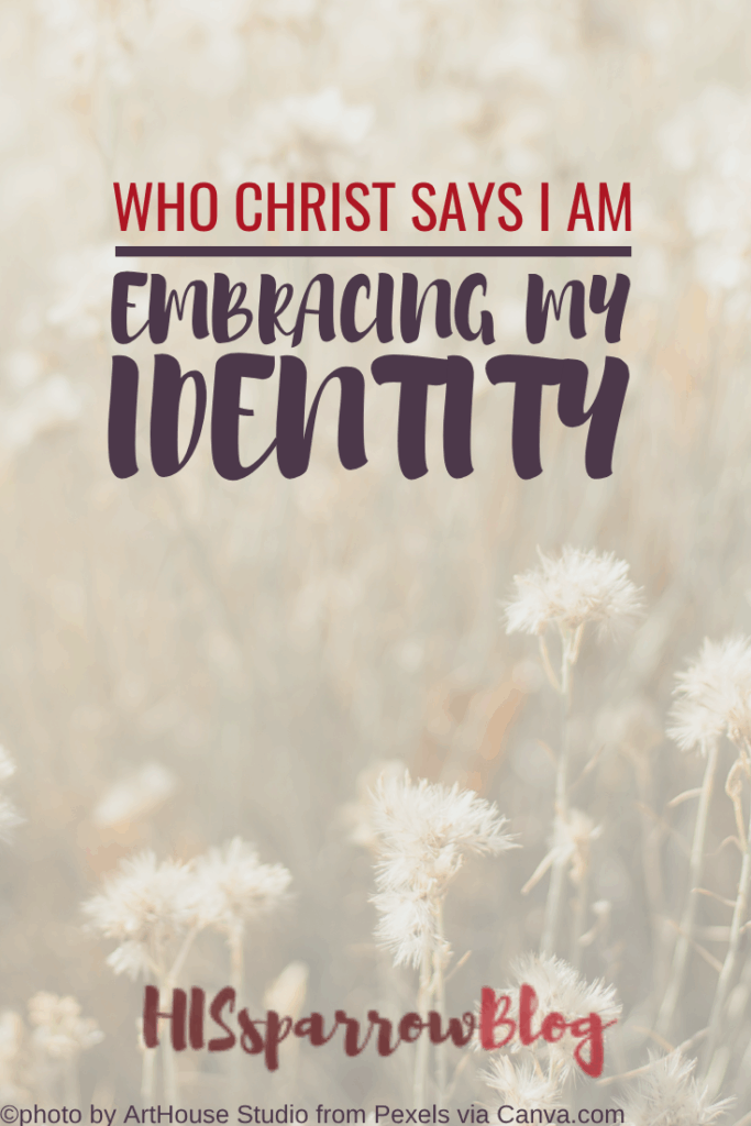 Who Christ Says I Am Embracing My Identity | HISsparrowBlog